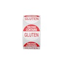 "Contains Gluten" Round Paper Label with Red Header - 2" Dia.