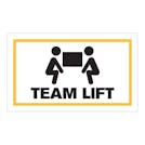 "Team Lift" Rectangular Labels