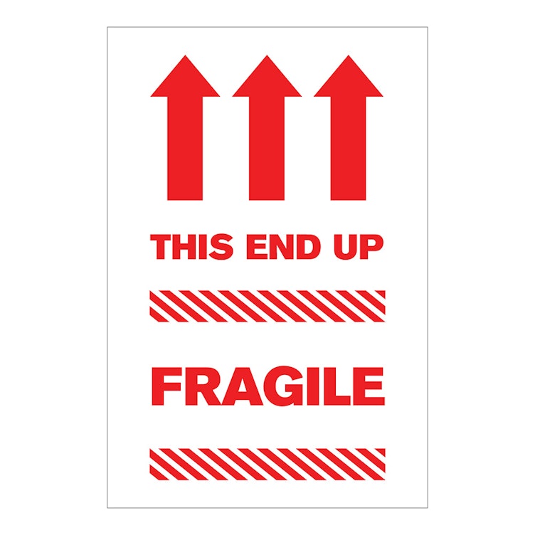 fragile-this-end-up-vertical-rectangular-paper-label-with-red-arrows-font-4-x-6-u-s-plastic-corp for Free Printable Fragile Labels To Print Fragile - This End Up