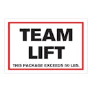 "Team Lift" Rectangular Labels