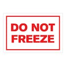 "Do Not Freeze" Rectangular Labels