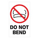 "Do No Bend" Rectangular Labels