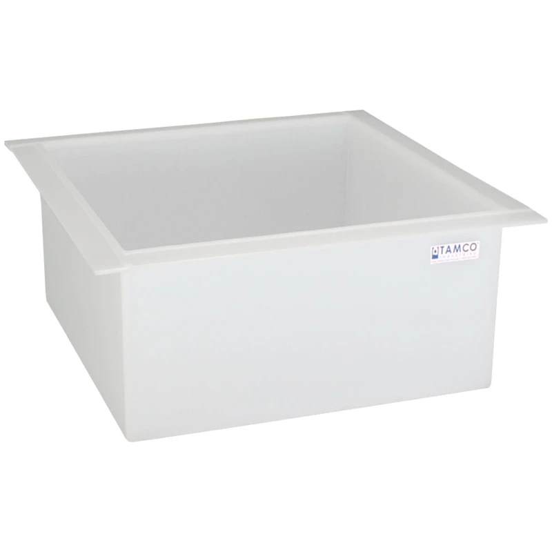 29 Gallon Polypropylene High Temperature Tamco® Tank - 24" L x 24" W x 12" Hgt.
