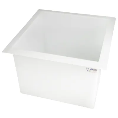 44 Gallon Polypropylene High Temperature Tamco® Tank - 24" L x 24" W x 18" Hgt.