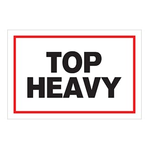 "Top Heavy" Rectangular Labels
