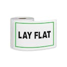 "Lay Flat" Horizontal Rectangular Paper Label with Green Border - 4" x 6"