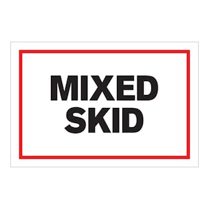 "Mixed Skid" Rectangular Labels