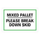 "Mixed Pallet" Rectangular Labels