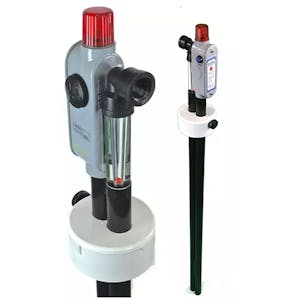 Polypropylene Low-Level Drum Alarm with 1/4" Liquid Suction Pipe & Flow Meter for 1 to 5 Gallon Buckets & Drums