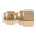 1/4" Tube OD x 1/4" FFL (7/16"-20 UNF) Brass Flare Female Connector