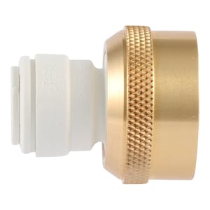 3/8" Tube OD x 3/4"-11.5 NH Polypropylene & Brass Female Connector