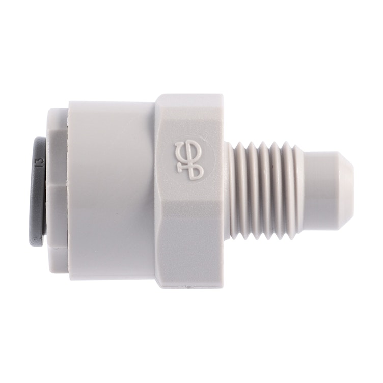 5/16" John Guest® SuperSeal Tube OD x 1/4" MFL Gray Acetal Flare Male Connector