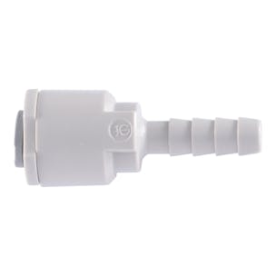 John Guest® SuperSeal Acetal Hose Barb Connectors for Stainless Steel Tubing
