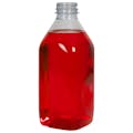 32 oz. Clear R-PET Square Beverage Bottle with 38mm DBJ Neck (Cap Sold Separately)