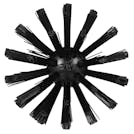 Black Vikan® Pipe Brush with Medium Bristles - 3.1" Dia. x 16.9" L