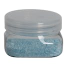 4 oz. Clear PET Firenze Square Jar with 70/400 Natural Snap-Top Cap