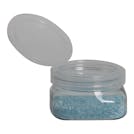 4 oz. Clear PET Firenze Square Jar with 70/400 Natural Snap-Top Cap