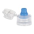 28mm PCO Natural Water Bottle Snap-Top Dispensing Cap with Blue Spout