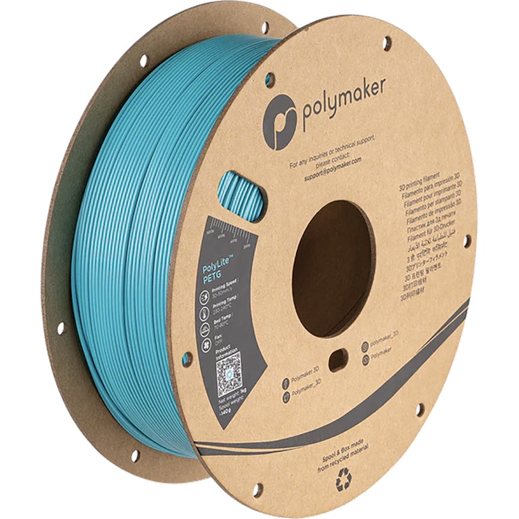 1.75mm Dia. Teal PolyLite™ PETG 3D Printing Filament