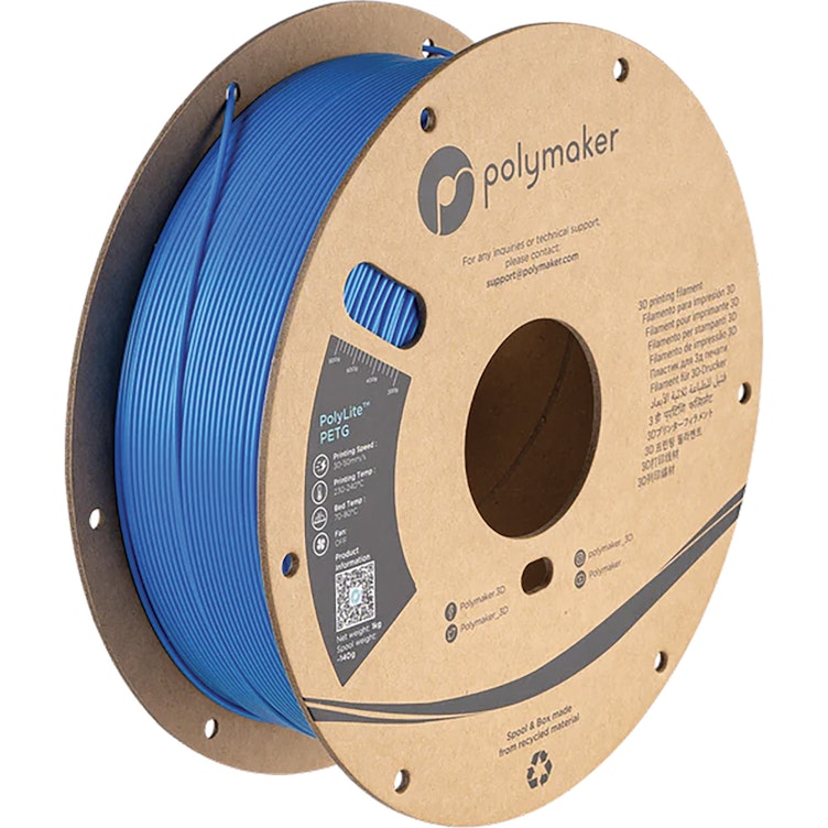 1.75mm Dia. Electric Blue PolyLite™ PETG 3D Printing Filament