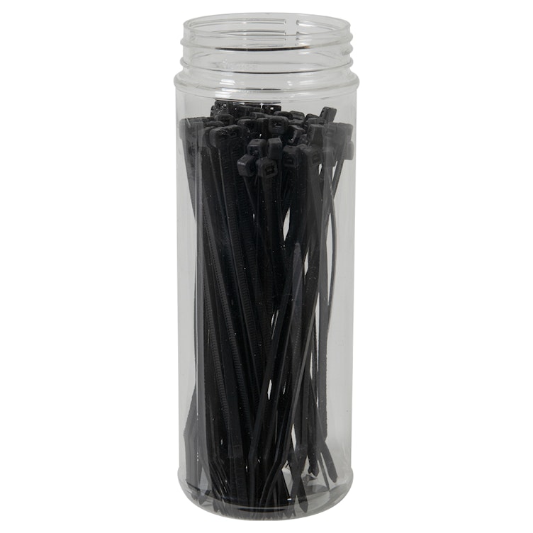 18 oz. Clear PET Slender Canister Jar with 63/400 Neck (Cap Sold Separately)