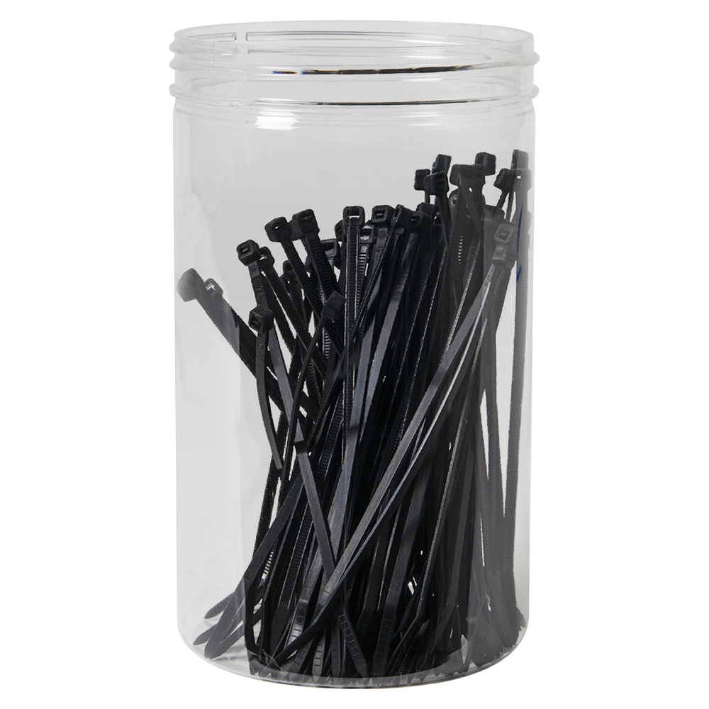 55 oz. Clear PET Slender Canister Jar with 110/400 Neck (Cap Sold