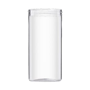 66 oz. Clear PET Slender Canister Jar with 110/400 Neck (Cap Sold Separately)
