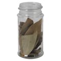 3.5 oz. Clear PET Squat Round Spice Jar with 43/485 Neck (Cap Sold Separately)