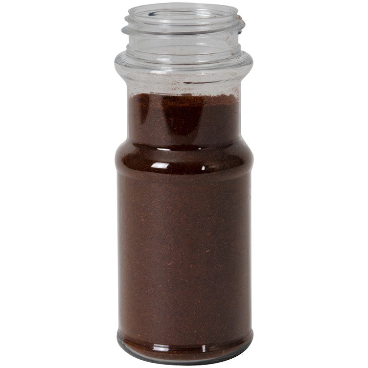 8 oz. Clear PET Round Grip Spice Jar with 48/485 Neck (Cap Sold Separately)
