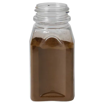 9.5 oz. Clear PET Oblong Spice Jar with 48/485 Neck (Cap Sold Separately)