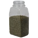 14 oz. Clear PET Oblong Spice Jar with 53/485 Neck (Cap Sold Separately)