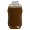 12 oz. Clear PET Inverted Drizzle Oblong Squeeze Bottle with 38/400 Neck (Caps Sold Separately) - COPY