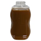 12 oz. Clear PET Inverted Drizzle Oblong Squeeze Bottle with 38/400 Neck (Caps Sold Separately) - COPY