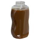 12 oz. Clear PET Inverted Drizzle Oblong Squeeze Bottle with 38/400 Neck (Caps Sold Separately) - COPY