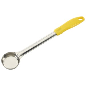 1 oz. Solid Stainless Steel Portion Scoop with Yellow Polypropylene Handle