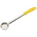 1 oz. Solid Stainless Steel Portion Scoop with Yellow Polypropylene Handle