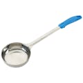 8 oz. Solid Stainless Steel Portion Scoop with Blue Polypropylene Handle