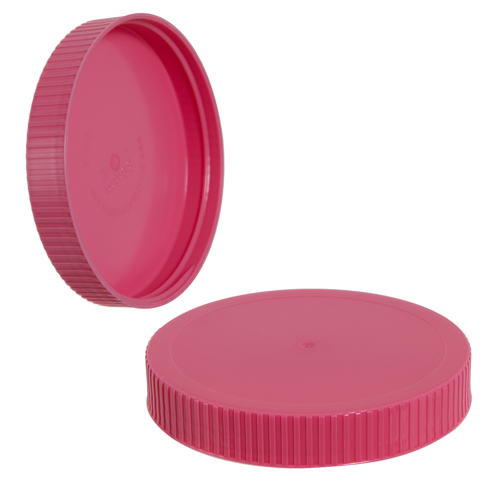 89/400 Pink Polyethylene Unlined Ribbed Cap | U.S. Plastic Corp.