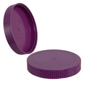 89/400 Purple Polyethylene Unlined Ribbed Cap