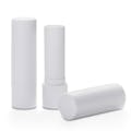 0.15 oz. White Polypropylene Round Lip Balm Tube with Long Cap