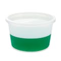 8 oz. Natural HDPE Short Round Multi-Purpose Container with Snap-On Lid - Case of 100
