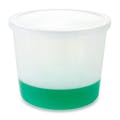 172 oz. Natural HDPE Round Multi-Purpose Container with Snap-On Lid - Case of 10
