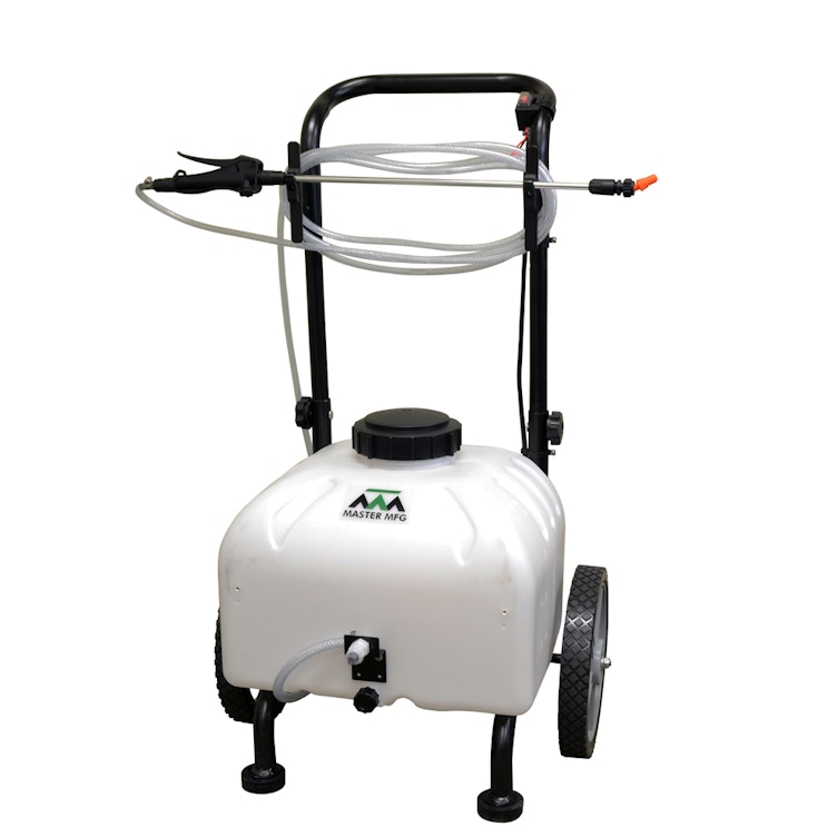9 Gallon Battery-Operated Pull-Behind Sprayer with Rechargeable Lithium-Ion Battery & 1 GPM Pump
