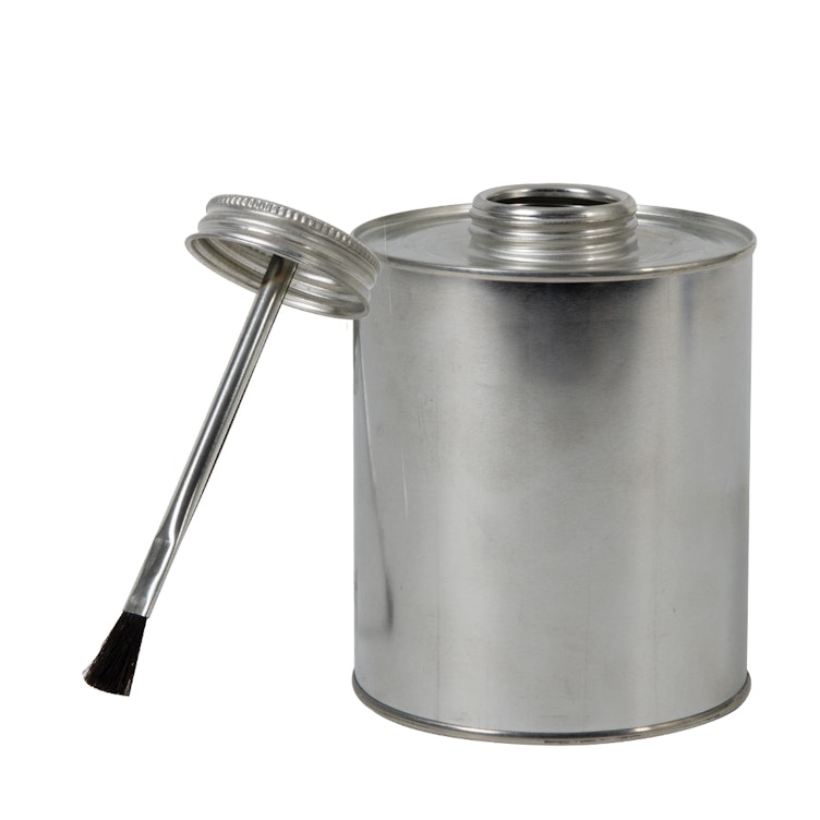 1 Quart Metal Monotop Solvent Can with 1-3/4" Delta Metal Screw Cap with Brush