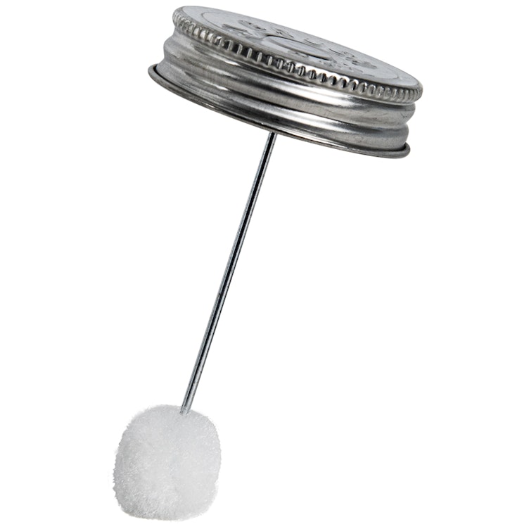 1-3/4" Delta Metal Screw Cap with 3/4" Dia. Polyester Dauber & 3-1/4" L Applicator