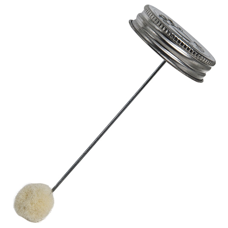 1-3/4" Delta Metal Screw Cap with 3/4" Dia. Wool Dauber & 4-3/4" L Applicator