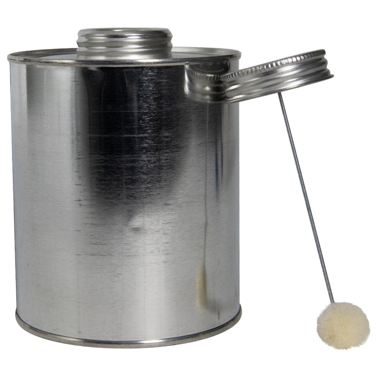 1 Quart Metal Monotop Solvent Can with 1-3/4" Delta Metal Screw Cap with Wool Dauber