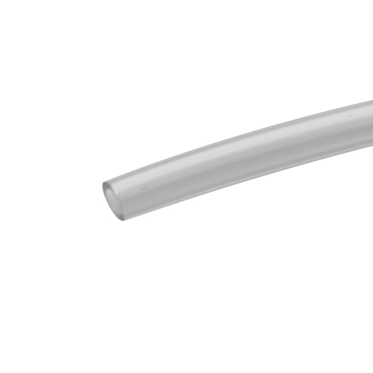 0.125" ID x 0.020" Wall Clear Vinyl SLV-40 Series Low-Temperature Protective Sleeve Tubing - 100' Roll