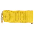 1/4" ID x 5/16" OD NFS Fast-Stor® Yellow Nylon Air Hose Assembly with Spring Guard & (2) 1/4" Swivel NPT Fittings - 12' L