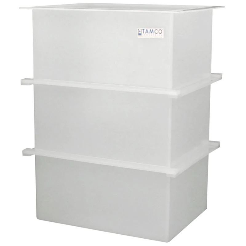 67 Gallon Polypropylene High Temperature Tamco® Tank - 24" L x 18" W x 36" Hgt.